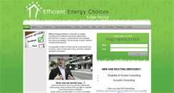 Desktop Screenshot of efficientenergychoices.com.au