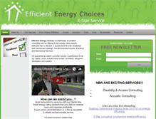 Tablet Screenshot of efficientenergychoices.com.au